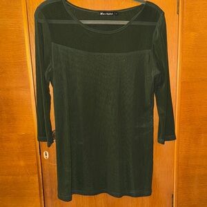 4/$9 Mechant Green Blouse Bundle w 4/9 items & you will be sent $9 offer.